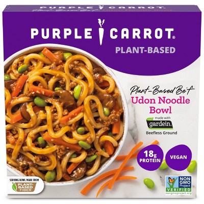 Purple Carrot Vegan Frozen Plant-Based Be&#39;f Udon Noodle Bowl - 10.75oz