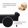 TiramisuBest 62" Modern Tufted Button Storage Bench with Rolled Arms – Upholstered Ottoman for Bedroom, Living Room, Foyer (Grey) - 4 of 4