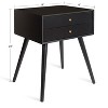 Kate and Laurel Finco Side Table with 2 Drawers - 2 of 4