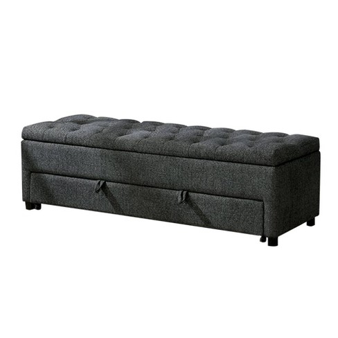 Gray storage deals bench target