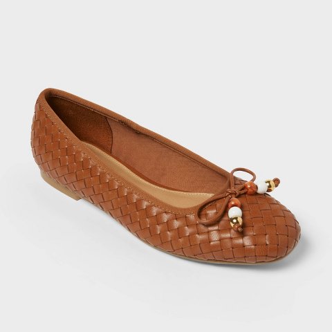 Обувь Universal Thread Women’s Merritt Flats with Memory Foam Insole - Universal Thread™ Cognac 9