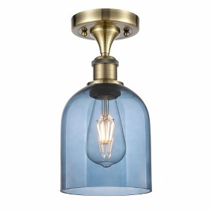 Bella - 1 Light Semi-Flush Mount In Industrial Style-10.75 Inches Tall and 5.5 Inches Wide - 1 of 1