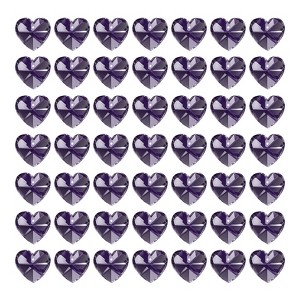 Unique Bargains DIY Lamp Art Craft Decorative Crystal Pendants Heart Beads 50 Pcs - 1 of 4