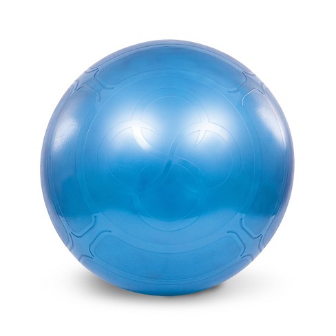 Ballon de yoga bleu - taille m 65cm