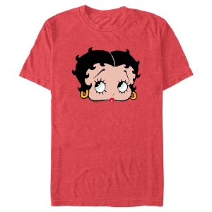 Men's Betty Boop Puppy Dog Eyes Face T-Shirt - 1 of 4