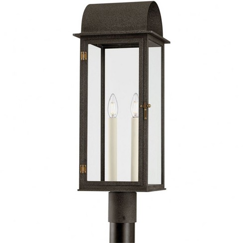 Troy Lighting Bohen 2 - Light Post Light in  French Iron/Patina Brass Clear Shade - image 1 of 1