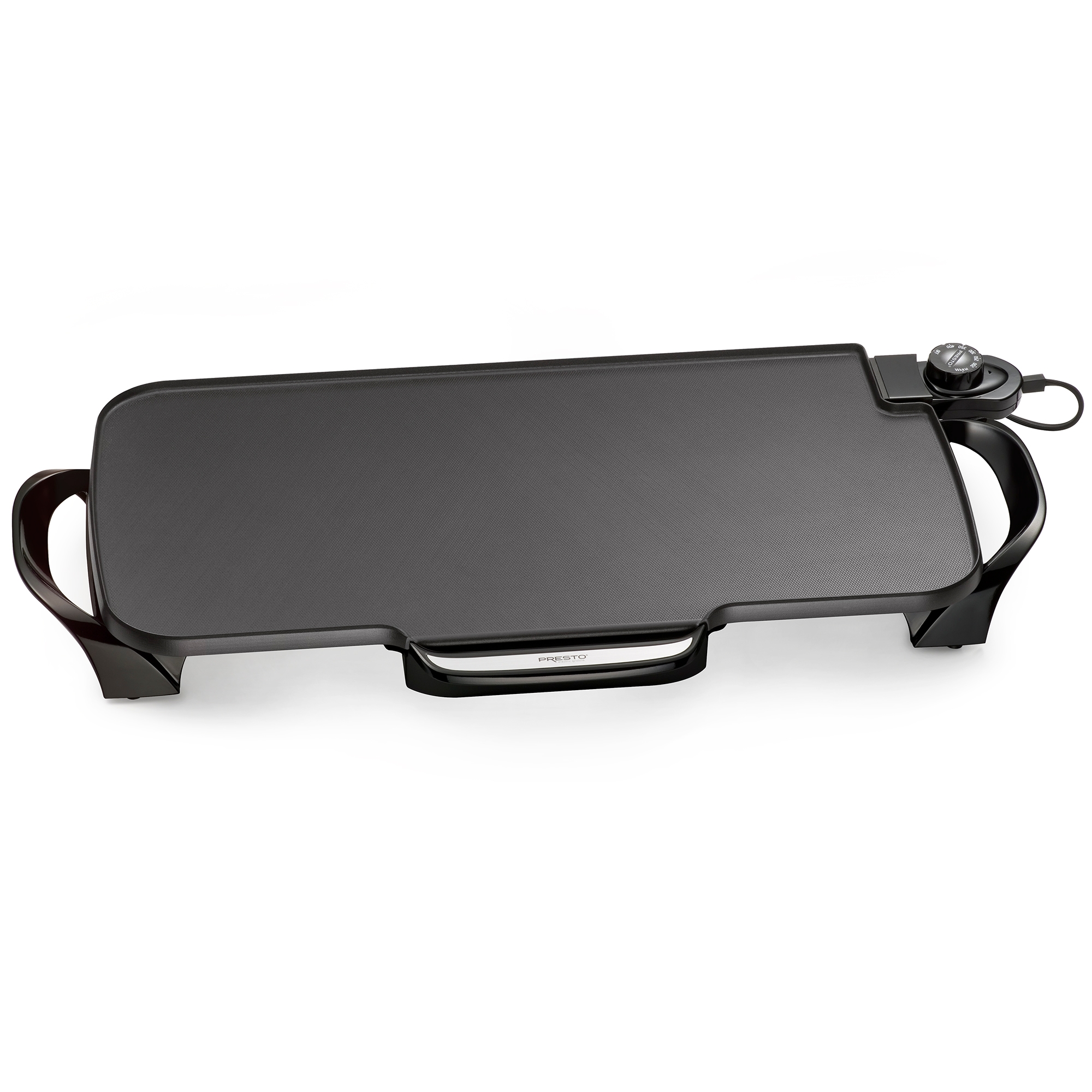 Presto 22-Inch Electric Griddle with Removable Handles, Nonstick Textured Ceramic Cooking Surface and Adjustable Temperature Control