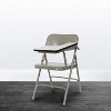 Emma and Oliver 2 Pack Premium Steel Beige Folding Chair with Left Handed Tablet Arm - Event Chair - 2 of 4