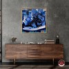 Notoriart Blue Brush Sneakers Wall Art Framed - 2 of 4