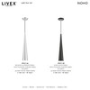 Livex Lighting Andes 1 - Light Pendant in  Brushed Aluminum/Polished Chrome - 4 of 4