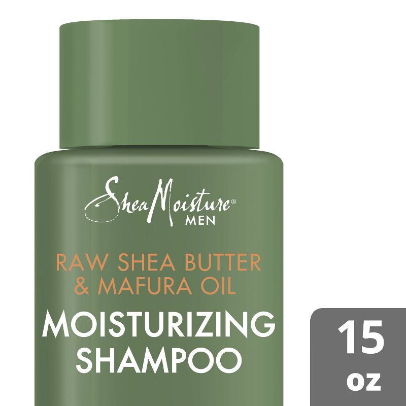 SheaMoisture Men Moisturizing Shampoo - Raw Shea Butter &#38; Mafura Oil - 15 fl oz, 1 of 16