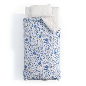 Deny Designs 3pc Twin/Twin XL Marta Barragan Camarasa Floral perennial pleasure Comforter and Sham Set - 1 of 4