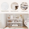 Toy Storage Organizer 6 Cubes Kids Bookshelf Wooden Storage Cabinet Playhouse Shelves Cabinet Toy Bookcase Playroom, Classroom, Nursery - 4 of 4