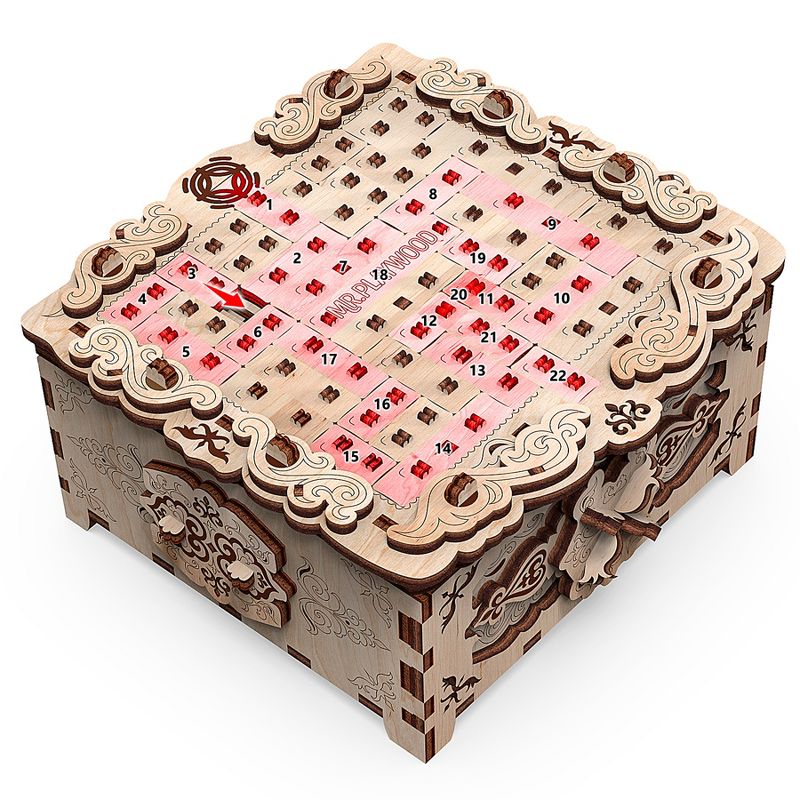 Mr.PLAYWOOD Secret Box Floral Fantasy 3D Wooden STEM Puzzle, 2 of 4