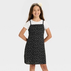 Girls' Short Sleeve Top & Slip Dress - Cat & Jack™ - 1 of 3