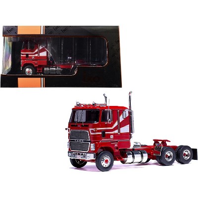 1976 Ford CL 9000 Truck Tractor Red with White Stripes 1/43 Diecast Model by IXO Models
