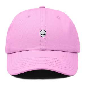 Dalix Lil Alien Embroidered Cotton Cap Outdoor Space Nature Dad Hat Mens - 1 of 4
