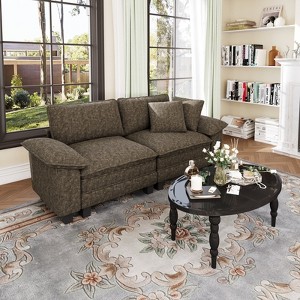 Captiva Designs Modular 2-Seater Loveseat Sofa, 87.5" Deep Sectional for Living Room & Bedroom - 1 of 4
