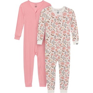 Modern Moments by Gerber Baby Girl, Toodler and Child Pink 2PC Snug Fitting Footless Pajamas 2T - 1 of 4