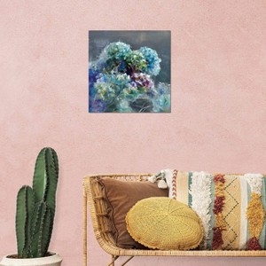 iCanvas Abstract Hydrangea Dark by Danhui Nai Canvas Print Wall Art - 1 of 2