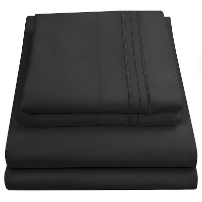 Sweet Home Collections 8 Piece Buffalo Plaid Bed In A Bag Comforter And Sheet Set By Sweet Home Collection® - King - Black/Red — фото 4
