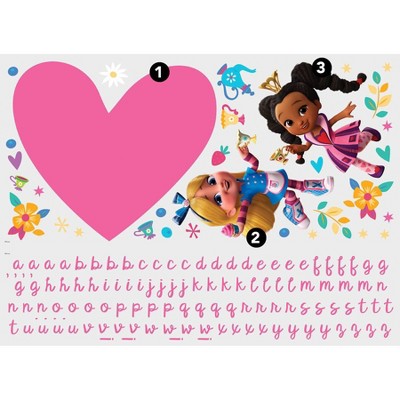 Alice's Wonderland Bakery Alphabet Peel and Stick Wall Decals