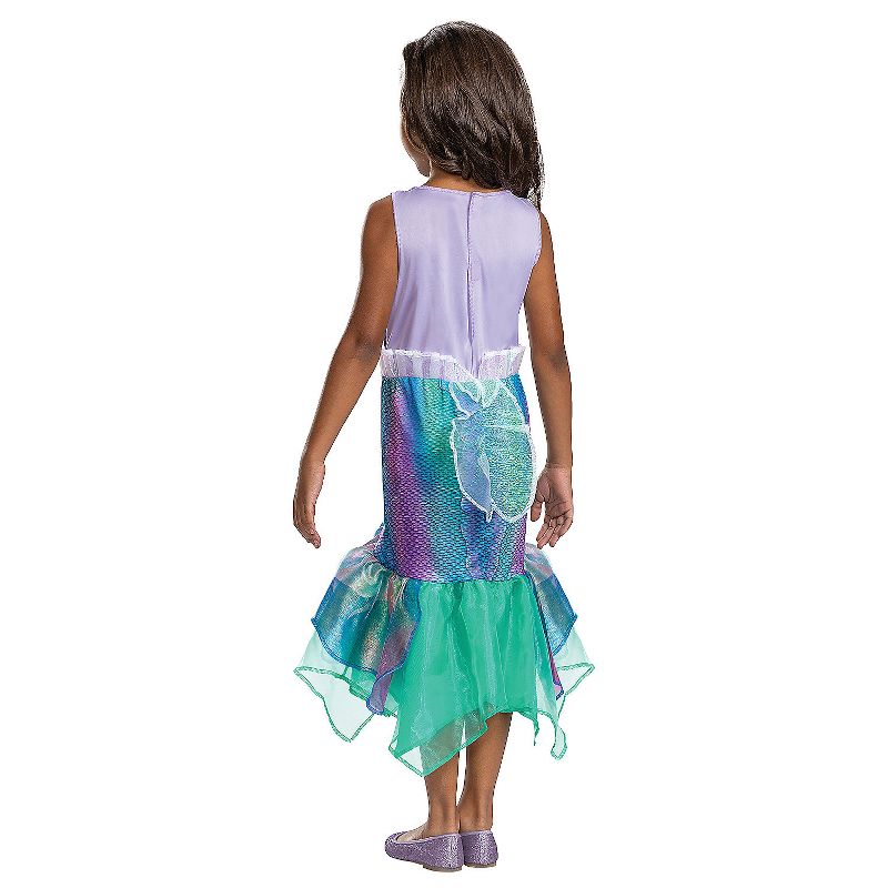 Girls' The Little Mermaid Deluxe Ariel Dress Costume, 2 of 3