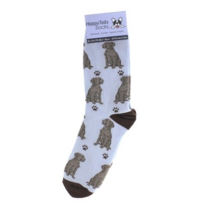 Novelty Socks 14.0" Weimaraner Happy Tails Socks Durable Unisex E & S Pet  -  Socks