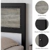 Industrial Metal Bed Frame with Headboard & Charging Station, Rivet Accent Platform Bed with 4 Storage Drawers, Heavy Duty Steel Slats Support, Gray - 2 of 4