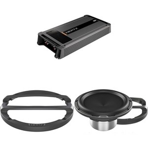 Hertz Mille Legend Series ML-Power-1 D-Class Mono Amplifier with Mille Legend Series ML 2500.3 10" Subwoofer and Grill - 1 of 4