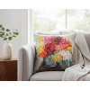 Mums 18" Climaweave Pillow – Indoor Outdoor Floral Accent by Manual Woodworkers and Weavers - 2 of 3
