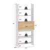 Famapy Freestanding Wall-Mounted Storage Cabinet with Anti-Tip Device in White - 3 of 4
