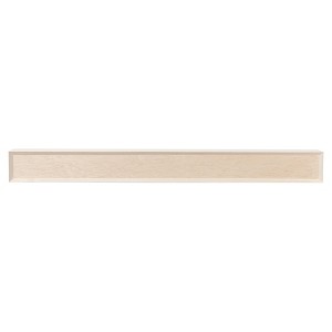 Modern Ember Autumn Wood Fireplace Mantel Shelf with Angled Corner Accents - 1 of 4