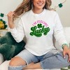 I'm Feeling Lucky Colorful - Women's Garment Dyed Long Sleeve Graphic T-Shirt - 2 of 4