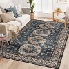 Coucheta Washable Area Rug - Vintage Distressed Rug, Low Pile Non-Slip Carpet for Living Room & Dining Room, Fade & Stain Resistant - 2 of 4