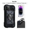 SaharaCase iPhone 14 Pro Max 6.7" Bundle DualShock Series Case with Tempered Glass Screen and Camera - 2 of 4