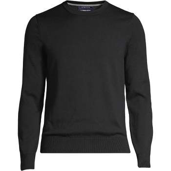 Lands' End Men's Fine Gauge Supima Cotton Crewneck Sweater