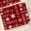 Personalization Mall Merry Snowflake Christmas Wrapping Paper Roll - 2 of 4