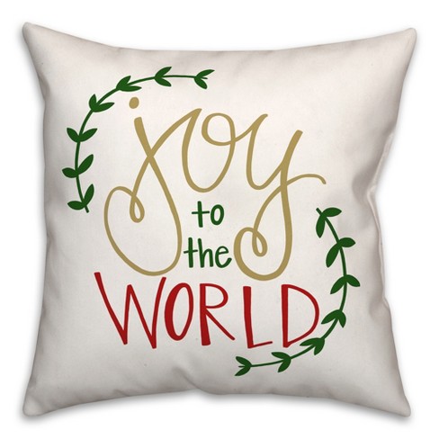 Creative Products Joy To The World 16 X 16 Spun Poly Pillow Target