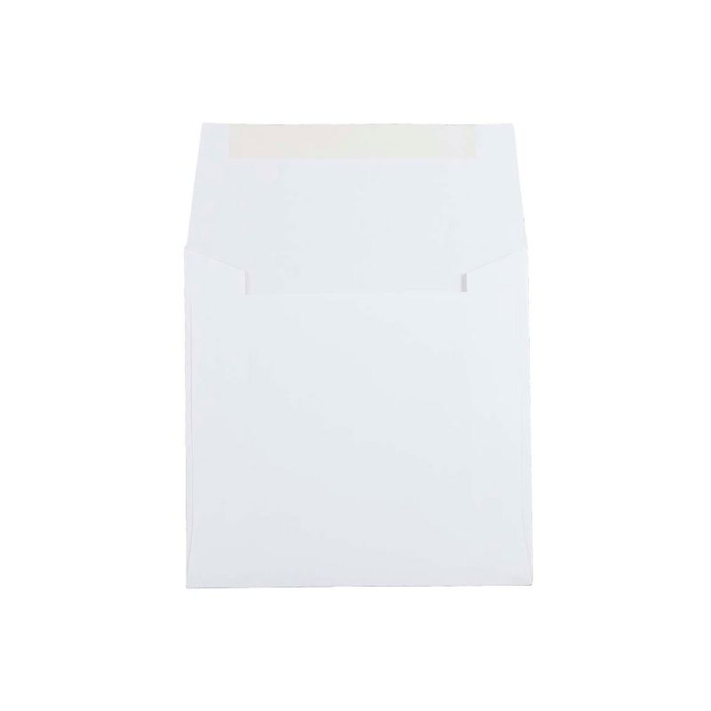 JAM Paper 5.5 x 5.5 Square Invitation Envelopes White 28415B, 2 of 5