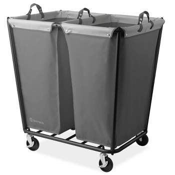 Dryser Commercial Janitorial Cleaning Cart On Wheels With Shelves