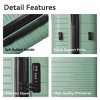 FURNIinspire Bag And Luggage Sets 3 Piece Suitcases with Wheels, Family-Friendly Travel Luggage, Lightweight Suitcase Set, Green, 20.47"*11.22"*29.33" - 2 of 4