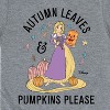 Girls' - Disney Princess - Autumn Leaves and Pumpkins Please Short Sleeve Graphic T-Shirt - 2 of 4
