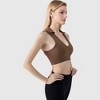 Anna-Kaci Active Women's Collared V-Neck Athletic Crop Top - 3 of 4