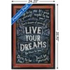 Trends International Live Your Dreams Framed Wall Poster Prints - 3 of 4