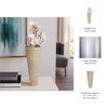 Elegant Metal Vase - Textured Aluminum, Glam Wave Design, Tall Floor Standing Vase for Home Decor, Living Room, Office, Bedroom - 3 of 4
