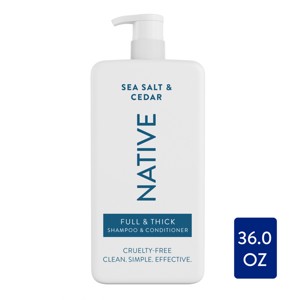Native Sea Salt & Cedar Full & Thick 2-in-1 Shampoo & Conditioner - 1 of 4