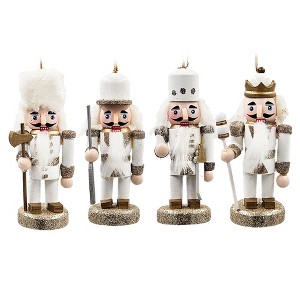 JUJABU 4-Pack Christmas Nutcracker Statues with Multi-Style Decor for Home & Countertops - 1 of 4