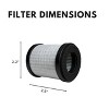 Nispira 3-in-1 HEPA with Activated Carbon Filter Replacement For CALODY E-L2 Easycare Portable Air Purifier for Car Desktop, 1 Pack - 2 of 4