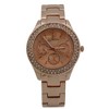 Olivia Pratt Rhinestone Bezel 3-Dial Metal Watch - 2 of 4